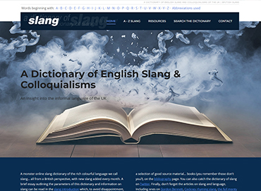 A Dictionary of Slang